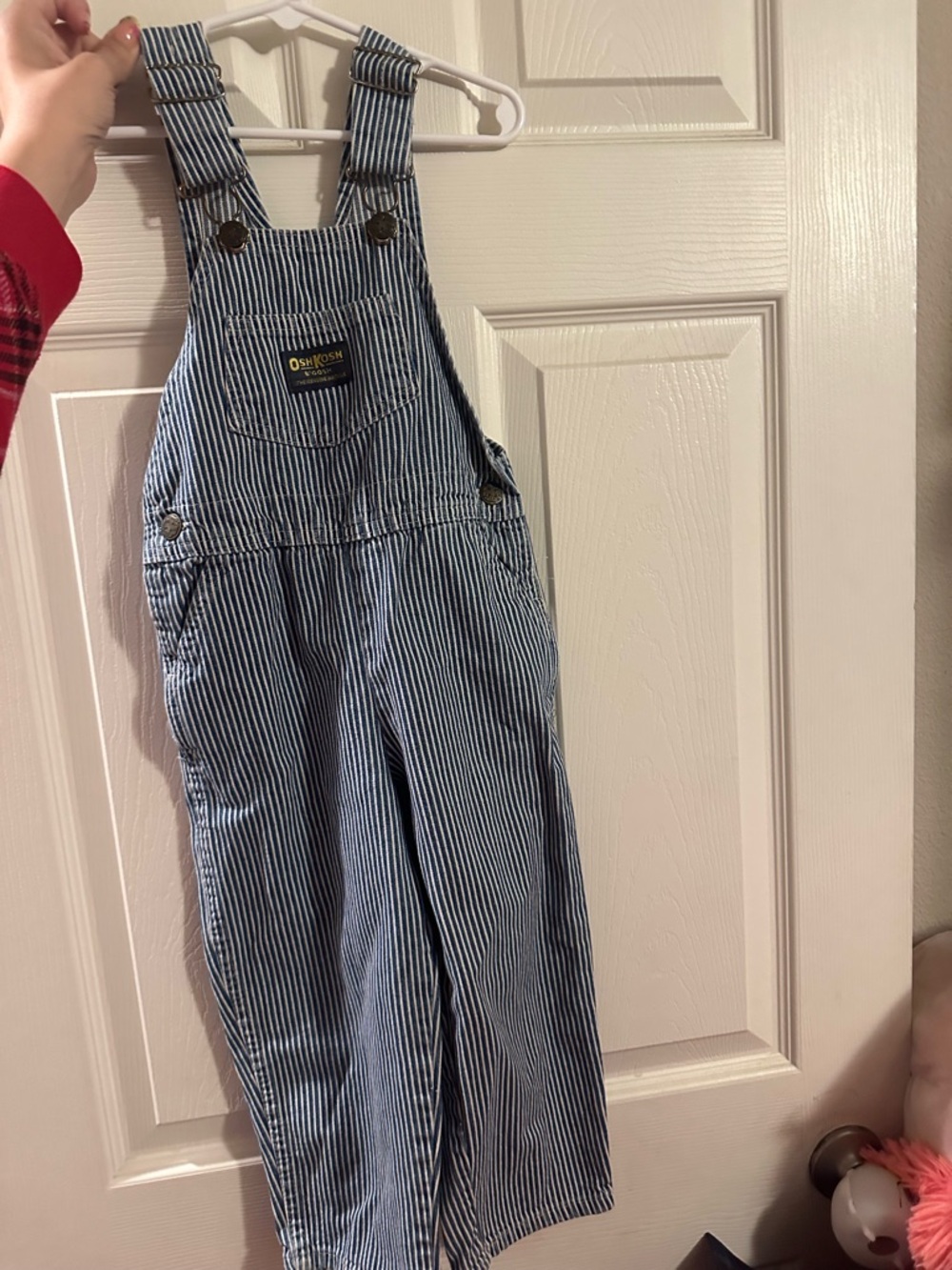 OshKosh B'gosh Navy & White Pinstripe Overalls for Kids